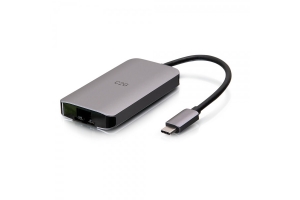 C2G USB-C 4-in-1 Mini Dock met HDMI, USB-A, ethernet en USB-C stroomvoorziening tot 100W - 4K 30Hz