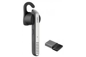 Jabra Stealth UC Headset Draadloos oorhaak, In-ear Oproepen/muziek Micro-USB Bluetooth Zwart