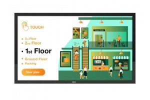 NEC MultiSync M491 Digitale signage flatscreen 124,5 cm (49") LCD 500 cd/m² 4K Ultra HD Zwart Touchscreen