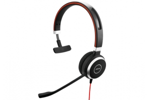 Jabra Evolve 40 UC Mono Headset Bedraad Hoofdband Kantoor/callcenter USB Type-C / USB Type-A Zwart