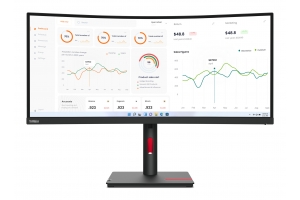 Lenovo ThinkVision T34w-30 LED display 86,4 cm (34") 3440 x 1440 Pixels Wide Quad HD Zwart