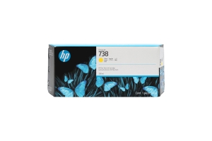HP 738 300 ml gele inktcartridge voor DesignJet