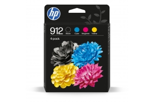HP 912 4-pack originele inktcartridges, cyaan/magenta/geel