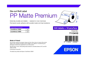Epson 7113410 printeretiket Wit Zelfklevend printerlabel