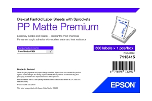 Epson 7113415 printeretiket Wit Zelfklevend printerlabel