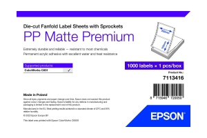 Epson 7113416 printeretiket Wit Zelfklevend printerlabel
