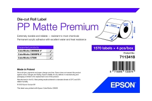 Epson 7113418 printeretiket Wit Zelfklevend printerlabel