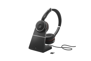 Jabra Evolve 75 Headset Bedraad en draadloos Hoofdband Kantoor/callcenter Micro-USB Bluetooth Zwart