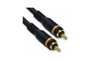 C2G 0.5m Velocity Digital Audio Coax Cable coax-kabel 0,5 m RCA Zwart