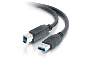 C2G 2m USB 3.0 USB-kabel USB 3.2 Gen 1 (3.1 Gen 1) USB A USB B Zwart