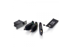 C2G Intrekbare tafeldoos bevestiging 4K HDMI[R] Adapterring met Kleurgecodeerde Mini DisplayPort[TM], DisplayPort, en USB-C[R]