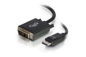 C2G 2m DisplayPort mannelijk naar Single Link DVI-D mannelijk adapterkabel - Zwart