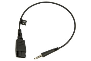 Jabra 8800-00-99 tussenstuk voor kabels Quick Disconnect (QD) 3,5 mm Zwart