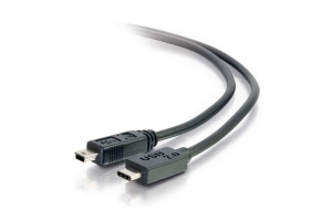 C2G USB 2.0, C - Mini B, 3m USB-kabel USB C Mini-USB B Zwart