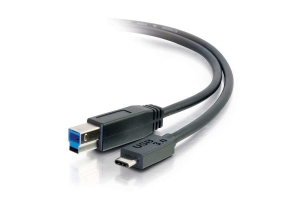 C2G USB 3.0, C - Standard B, 1m USB-kabel USB 3.2 Gen 1 (3.1 Gen 1) USB C USB B Zwart