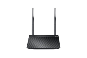 ASUS RT-N12E C1 N300 draadloze router Fast Ethernet Single-band (2.4 GHz) Zwart, Metallic