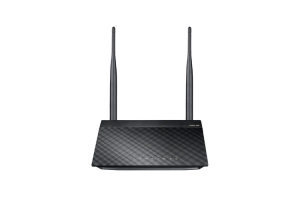 ASUS RT-N12E C1 N300 draadloze router Fast Ethernet Single-band (2.4 GHz) Zwart, Metallic