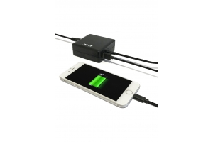 Port Designs 900097-UK netvoeding & inverter Binnen 65 W Zwart