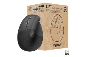 Logitech Lift for Business muis Linkshandig RF-draadloos + Bluetooth Optisch 4000 DPI