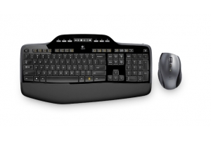 Logitech Wireless Desktop MK710 toetsenbord Inclusief muis RF Draadloos Arabisch Zwart