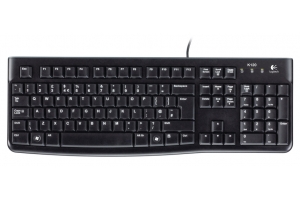 Logitech K120 Corded Keyboard toetsenbord USB QWERTZ Tsjechisch Zwart