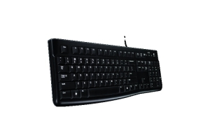 Logitech K120 Corded Keyboard toetsenbord USB Russisch Zwart