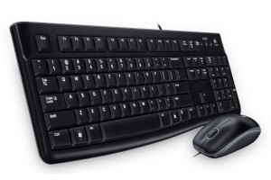 Logitech Desktop MK120 toetsenbord Inclusief muis USB Grieks Zwart