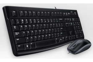 Logitech Desktop MK120 toetsenbord Inclusief muis USB QWERTZ Hongaars Zwart