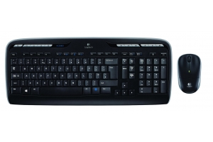 Logitech Wireless Combo MK330 toetsenbord Inclusief muis RF Draadloos Russisch Zwart