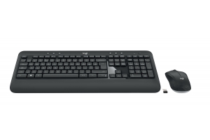 Logitech Advanced MK540 toetsenbord Inclusief muis USB AZERTY Frans Zwart, Wit