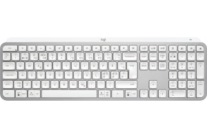 Logitech MX Keys S toetsenbord RF-draadloos + Bluetooth QWERTY Deens, Fins, Noors, Zweeds Aluminium, Wit
