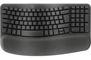 Logitech Wave Keys toetsenbord RF-draadloos + Bluetooth QWERTZ Duits Grafiet