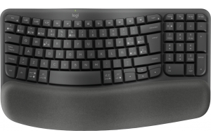 Logitech Wave Keys for Business toetsenbord RF-draadloos + Bluetooth QWERTZ Zwitsers Grafiet