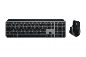 Logitech MX Keys S Combo for Mac toetsenbord Inclusief muis Thuis/Werk Bluetooth QWERTZ Duits Grijs