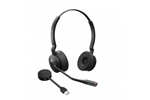 Jabra Engage 55 MS Stereo Headset Draadloos Hoofdband Kantoor/callcenter USB Type-A Zwart