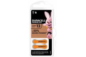 Duracell Hearing Aid-batterijen maat 13, verpakking van 6