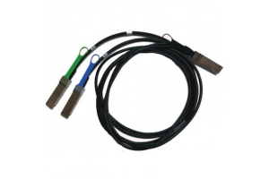 Nvidia 980-9I39E-00H001 InfiniBand en Glasvezelkabel 1 m QSFP56 2x QSFP56 Zwart