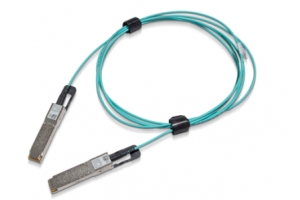 Nvidia MFS1S00-H100V InfiniBand en Glasvezelkabel 100 m QSFP56 Blauw