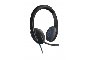 Logitech H540 USB Computer Headset Met high-definition geluid en knoppen op het oorstuk