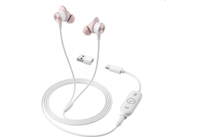 Logitech Zone Headset Bedraad In-ear Oproepen/muziek USB Type-C Roze