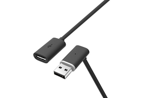 HTC 0.45m, USB 2.0 USB-kabel 0,45 m USB A Zwart