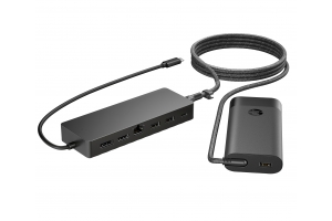 HP Universal USB-C-hub- en laptopladercombinatie