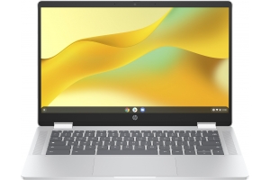 HP Chromebook x360 14b-cd0005nd Intel® N N100 35,6 cm (14") Touchscreen Full HD 4 GB LPDDR5-SDRAM 128 GB Flash Wi-Fi 6 (802.11ax) ChromeOS Zilver
