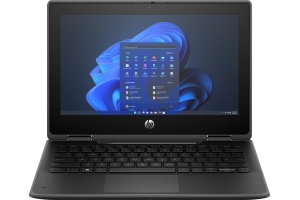 HP Fortis x360 11 G11 Intel® N N100 Laptop 29,5 cm (11.6") Touchscreen Full HD 8 GB LPDDR5-SDRAM 128 GB eUFS Wi-Fi 6E (802.11ax) Windows 11 Pro Zwart