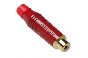 Amphenol ACJR-RED kabel-connector RCA Rood