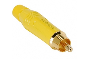 Amphenol ACPR-YEL tussenstuk voor kabels RCA Geel