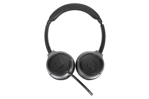 Targus AEH104GL hoofdtelefoon/headset Bedraad en draadloos Hoofdband Oproepen/muziek USB Type-C Bluetooth Zwart