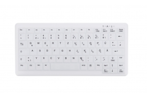 CHERRY AK-C4110 toetsenbord Medisch RF Draadloos AZERTY Frans Wit
