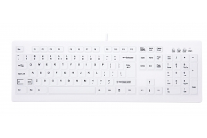 CHERRY AK-C8100F-UVS-W/BE toetsenbord Medisch USB AZERTY Belgisch Wit