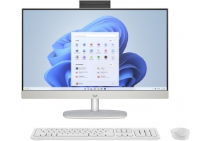 HP 24-cr1055nd Intel Core Ultra 5 125U 60,5 cm (23.8") 1920 x 1080 Pixels Alles-in-één-pc 16 GB DDR5-SDRAM 512 GB SSD Windows 11 Home Wi-Fi 6 (802.11ax) Wit